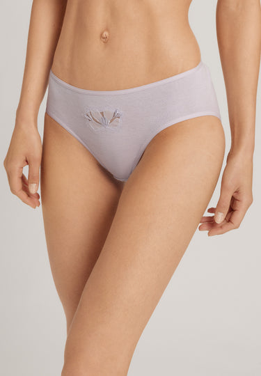 Kalea Floral Embroidered Hi-Cut Briefs | Pink Lavender 70849-2463